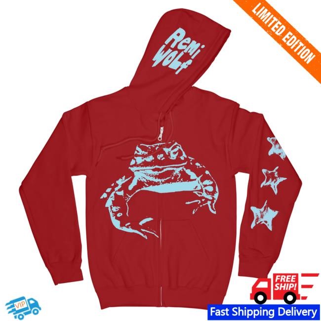 Official Remi Wolf Merch Store Remi Wolf Big Froggy Zip Up Popover Hoodie