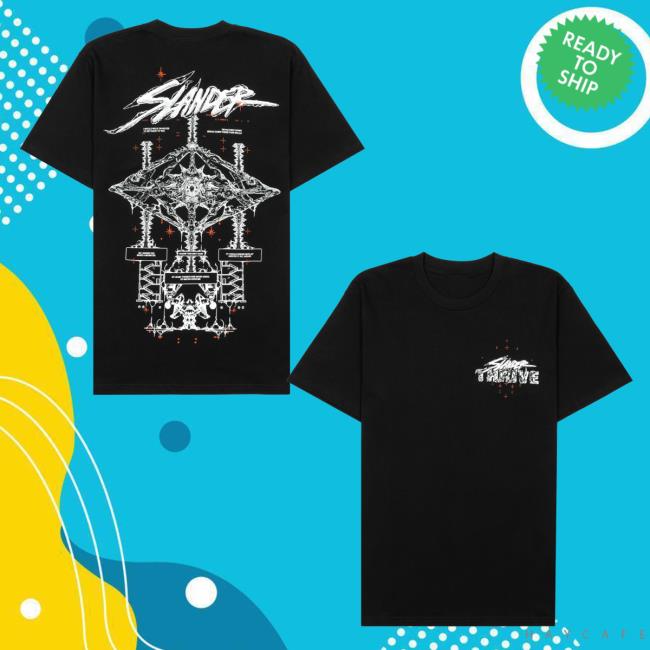 Official Slander Merch Store Sequence Hot Shirt - Black Slander Apparel Clothing Shop