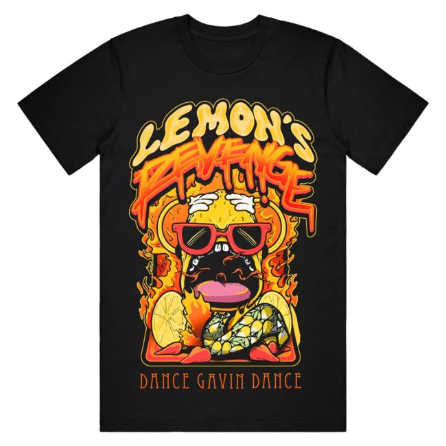 Official Dance Gavin Dance Band Merch Lemon's Revenge Black New Shirt DanceGavinDance