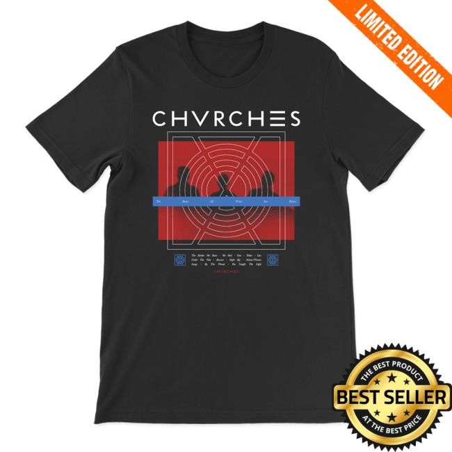 Chvrches Official Merch Store The Bones Of What You Believe Silhouette Tracklist Retro Shirt Chvrches Clothing Shop Apparel