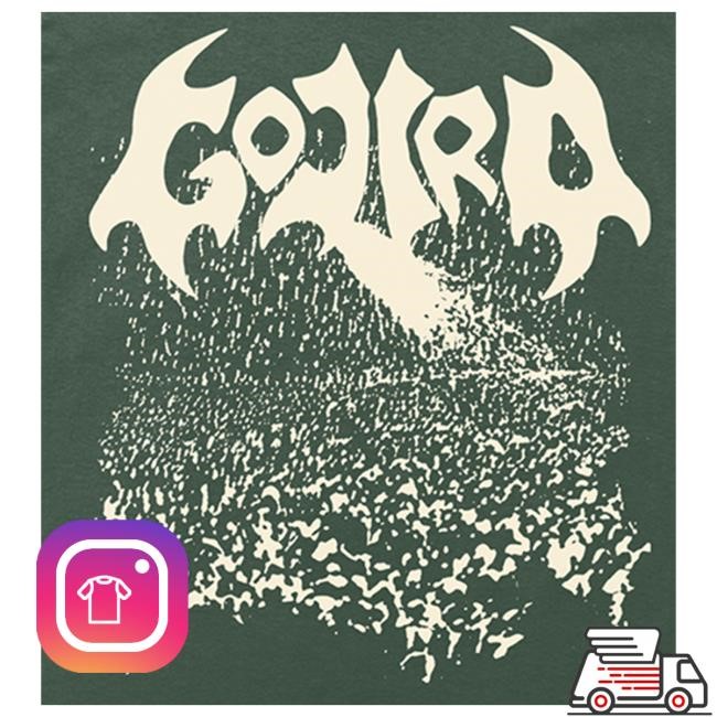 Official Gojira Merch Gojira Spotted Logo Popover Shirt Gojira Apparel Clothing