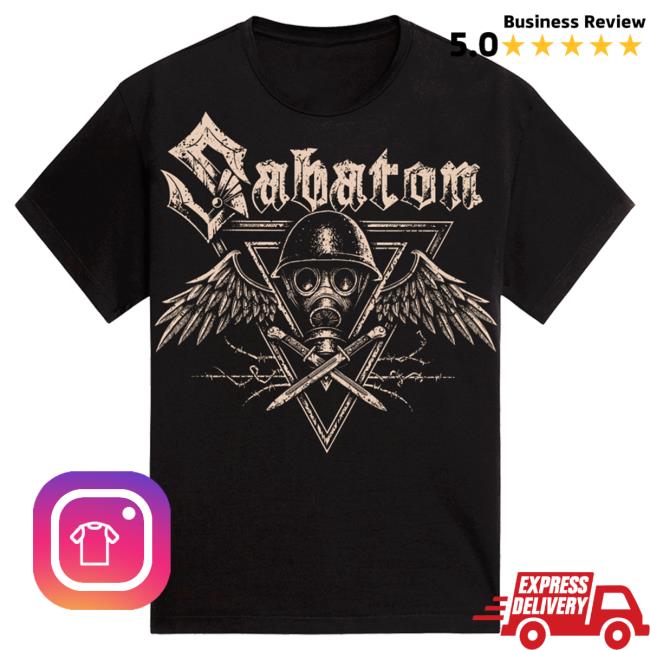 Official Sabaton Merch Store Sabaton Poison Gas Attractive Shirt Sabaton Shop