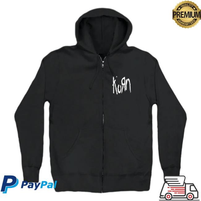 Official Korn Logo Zip Up Hoodies