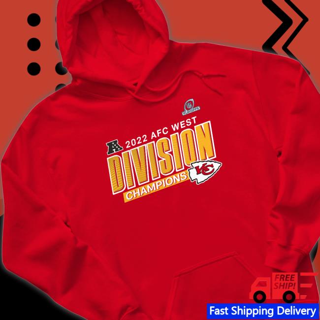 Official Men's Kansas City Chiefs Fanatics Branded Red 2022 AFC West Division Champions Divide & Conquer Tee