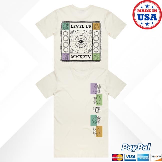 Official Level Up Merch Store Level Up - Solar Summer Shirt 2024 Levelupdub