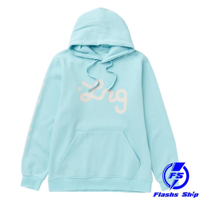 Official Lrg Lifted Research Group Clothing Shop Lifted Script Hoodies Light Blue