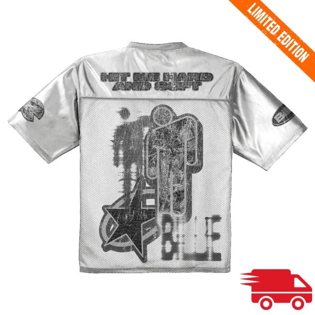 Billie Eilish Billie Bandana White Football Jersey Tshirt