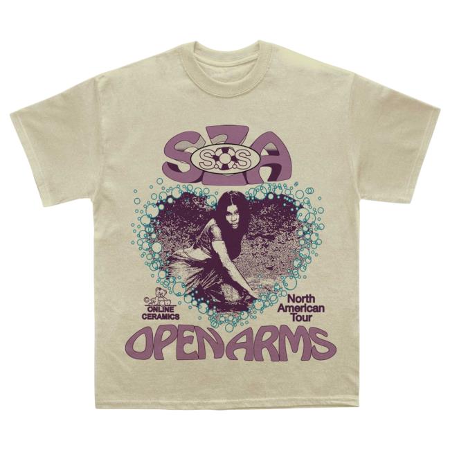 SZA Sand SOS Openarms North America Tour Tee