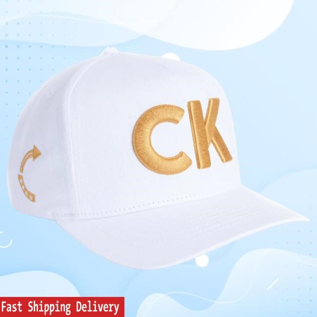 Turning Point USA TPUSA Official Tpusa Merch Store Shop Turning Point Usa Ck Gold Puff Embroidered White Cap