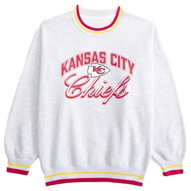 Official Abercrombie And Fitch Merch Kansas City Chiefs Vintage Sunday Sweater NFL by Abercrombie
