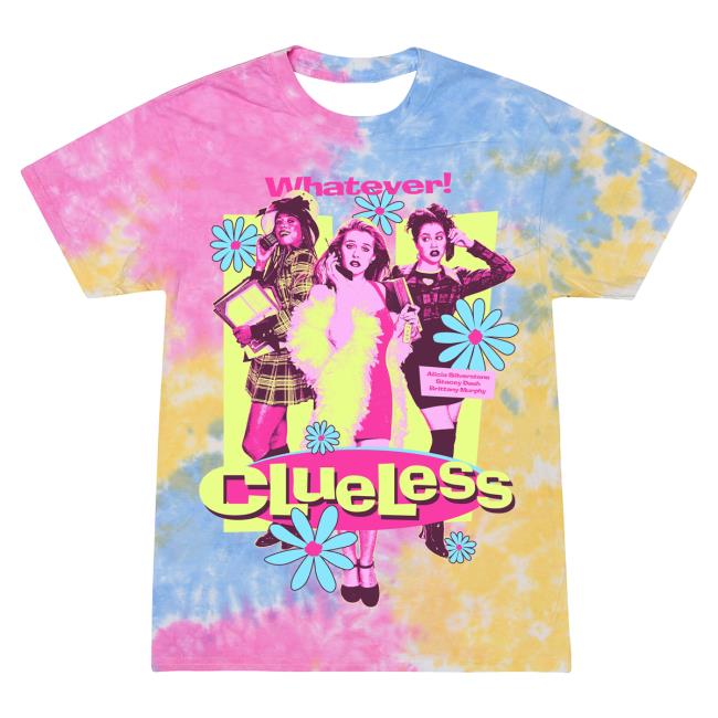 Official Studiohouse Designs Merch Store Clueless Girls Tiedye T-Shirt Sherbet (Blue/Yellow/Pink) Studiohouse Designs Apparel Clothing Shop StudiohouseDesigns