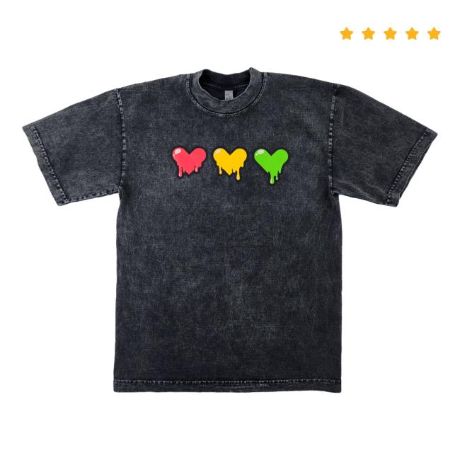 Official Life Series Merch Heart Drip Tee