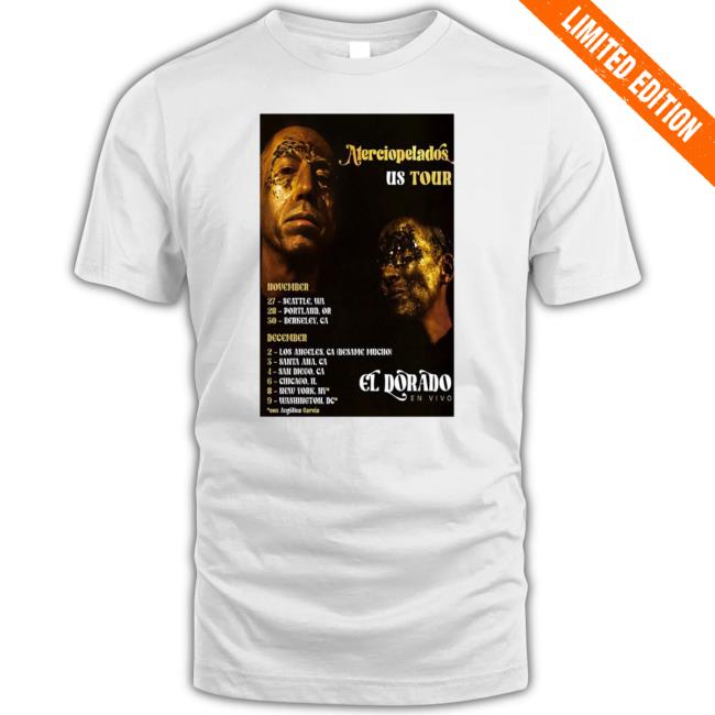 Design Aterciopelados Us Tour El Dorado En Vivo 2023 Poster Hooded Sweatshirt