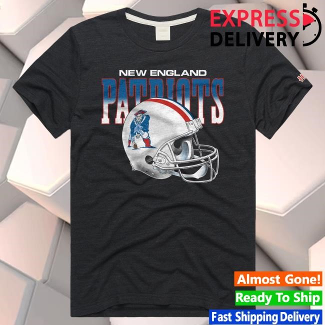 New England Patriots Gradient Alt Helmet T Shirt Homage | New England Patriots Official | NFL Football