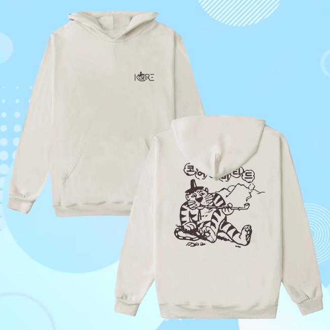 Official Kore Limited Merch Store KoreLimited Smoking Tiger Popover Sweatshirt Kore Limited Apparel Clothing Shop