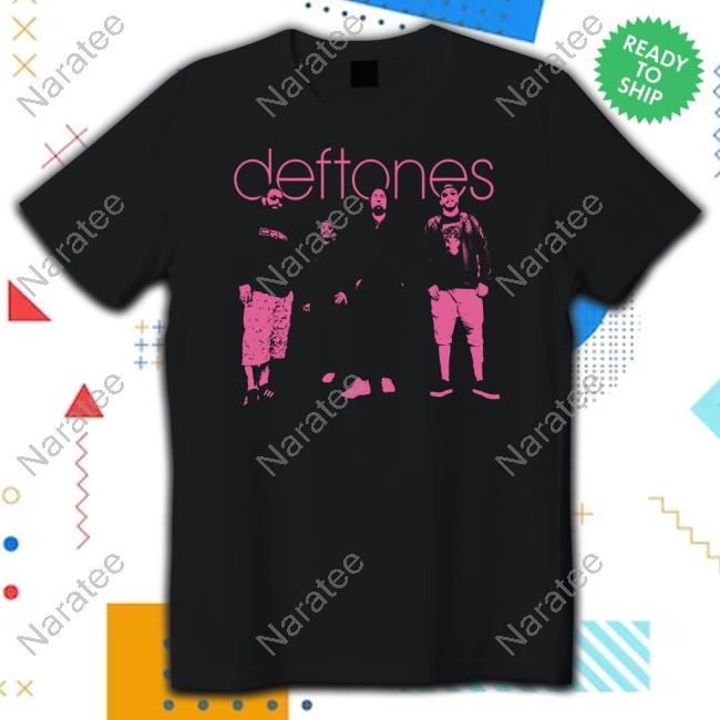 Deftones Store Pink Band Photo Long Sleeve Tee