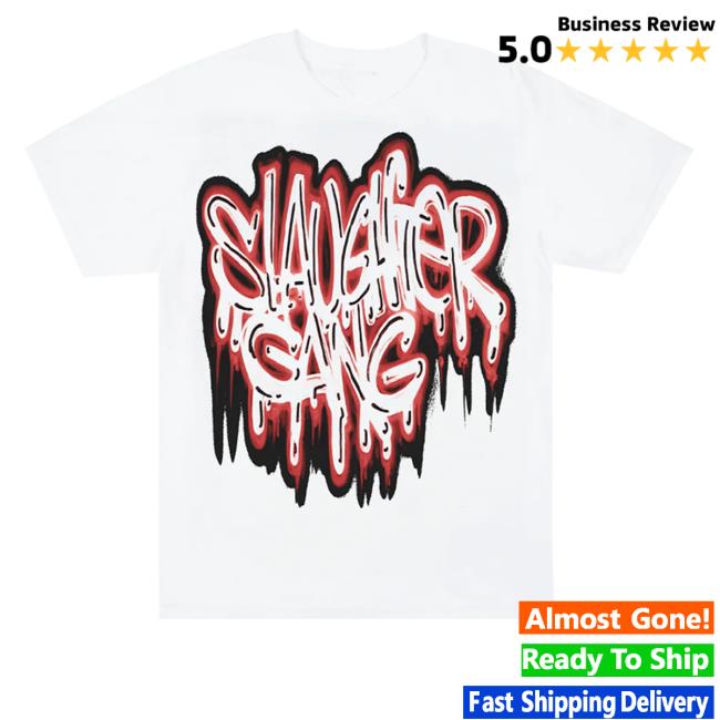 Official 21 Savage Merch Slaughter Gang Drip Long Sleeve T Shirt V2