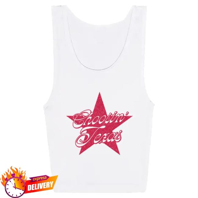 Minimal Artwork Choosin' Texas Ribbed Tank Ella Langley
