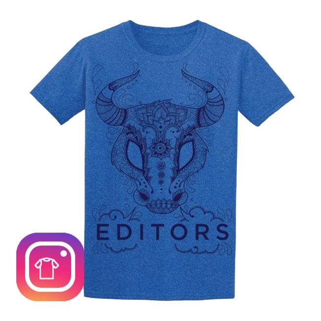 Official Editors Band Merch Store New Bull Royal S/S Tee Editors Band