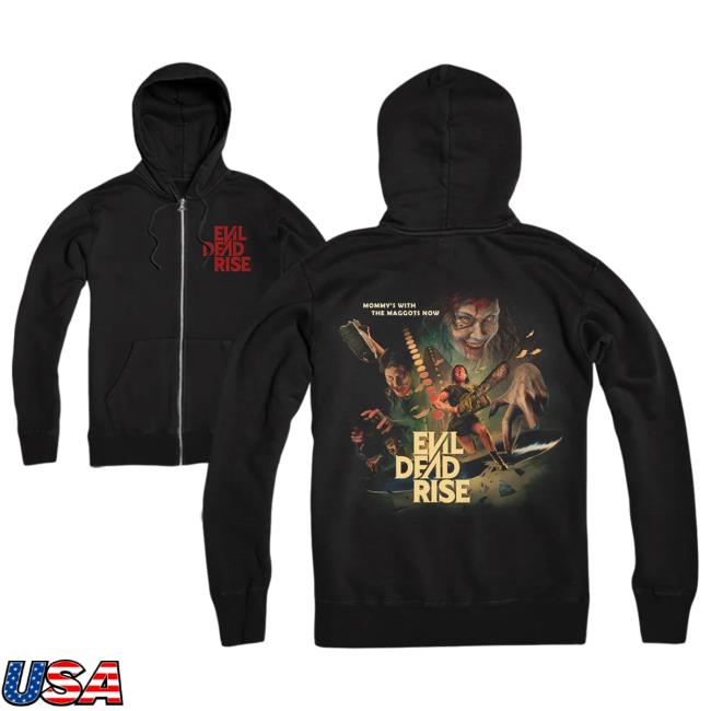 Official Cavity Colors Evil Dead Rise - Zip Up Hooded Sweatshirt