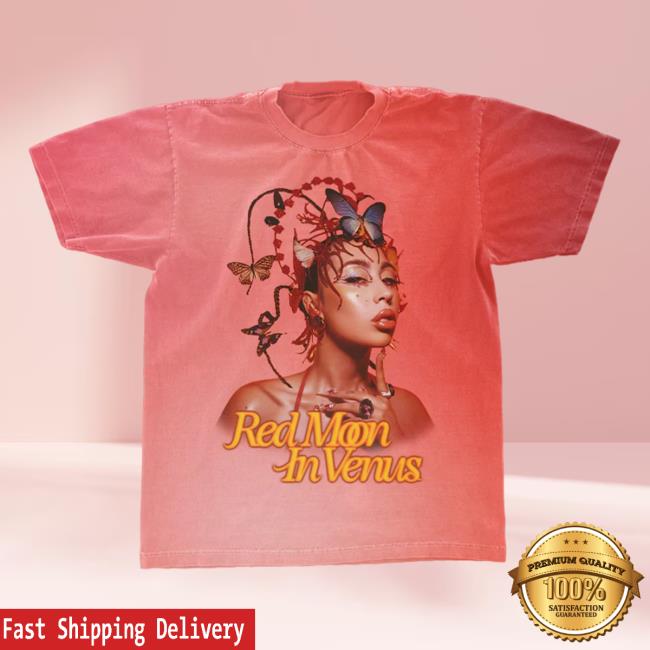 Official Kali Uchis Merch Store Kali Uchis Ombre Red Moon In Venus Anniversary Attractive Shirt Kali Uchis Clothing Shop KaliUchis ShopKaliUchis