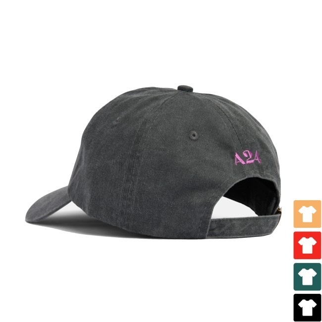 A24 Shop I Saw The Tv Glow Pink Opaque Ghost Embroidery Hat