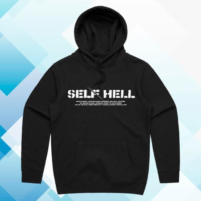 Official While She Sleeps Merch Bar While She Sleeps - Self Hell Hoodies Black MerchBar