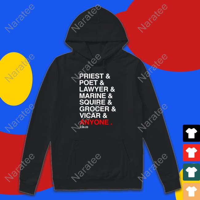 Priest Poet Lawyer Marine Squire Grocer Vicar Anyone Sweatshirt