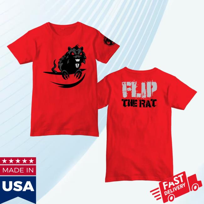 Official Icp Merch Clothing Store Insane Clown Posse Flip The Rat Red Shirt