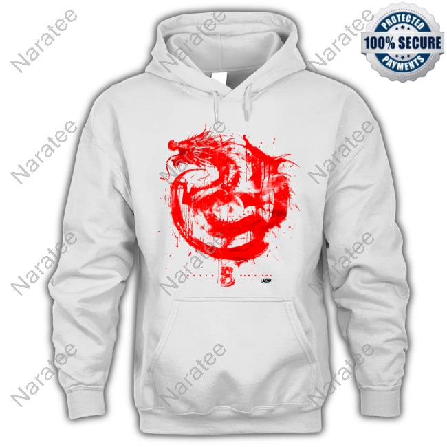 All Elite Wrestling Merch Shop Bryan Danielson - Crimson Dragon Hoodie