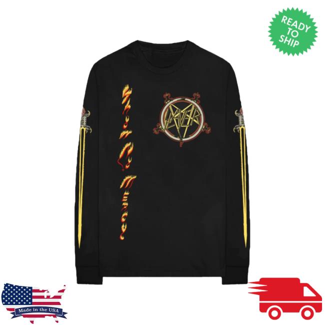 Official Slayer Show No Mercy Tri Long Sleeve