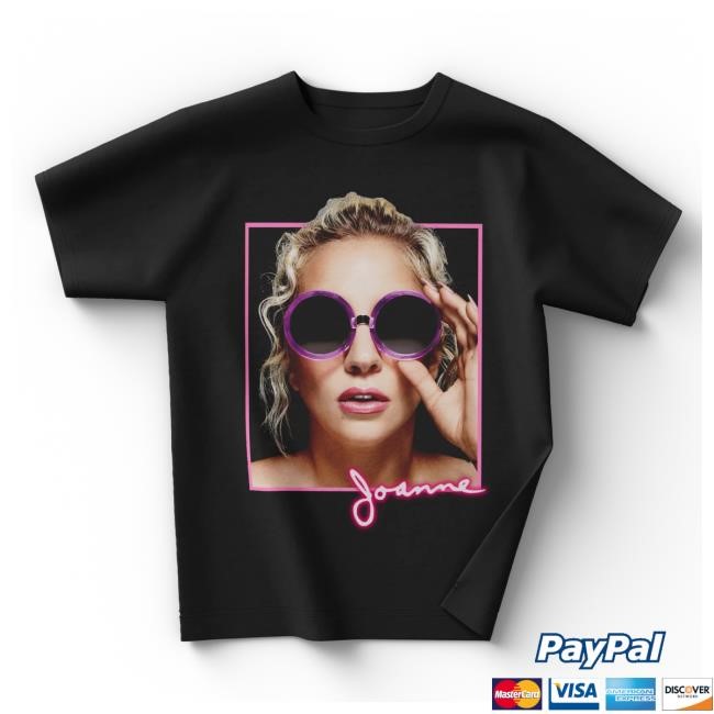 Joanne Sunglasses Photo Tee Shirt Lady Gaga Merch Shop