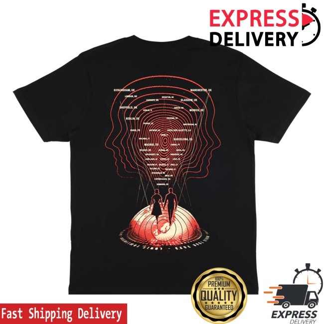 Faith In The Future World Tour Globe Black New Tee - UK & Europe – Louis Tomlinson Merch