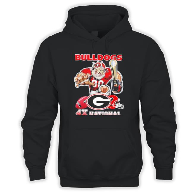 Georgia Bulldogs 4X National Champions 1942 1980 2021 2022 Crewneck Sweatshirt