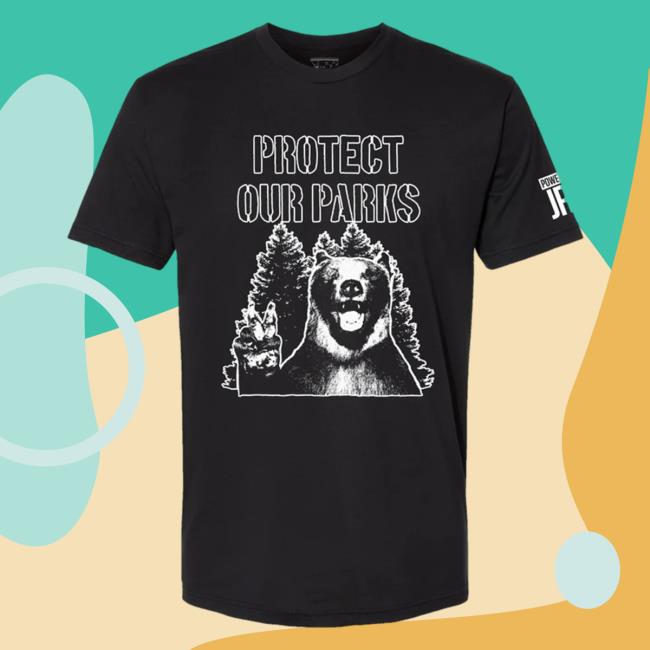 Official Joe Rogan Protect Our Parks Bear Long Sleeve Tee