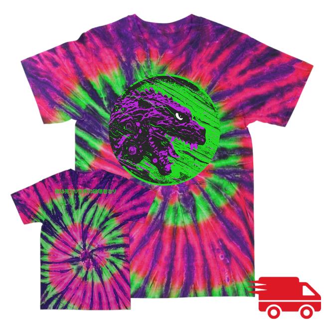 Death Wish Store Deathwish Inc J. Bannon Destroyer Of Worlds Purple & Green Watermelon Ripple Tie Dye Tee Shirt Deathwishinc