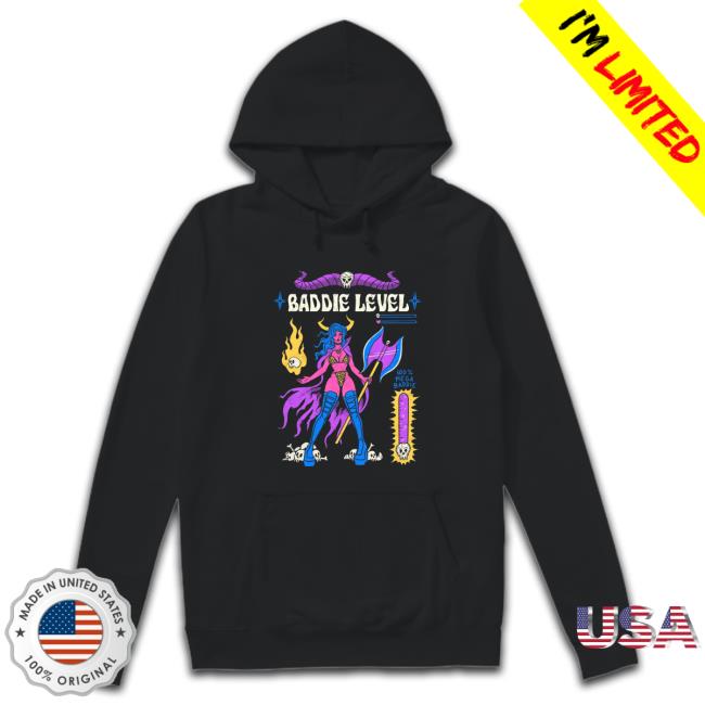 Baddie Level Tee Hoodie