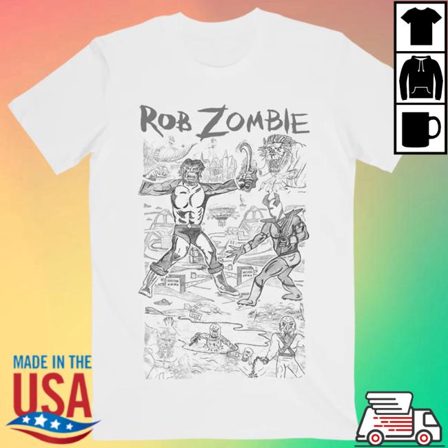 Rob Zombie King Freak Battle Royale New T Shirt