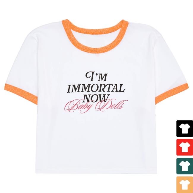 Official Taylor Swift Merch Store Shop I'm Immortal Now Baby Dolls Baby T Shirt TaylorSwift