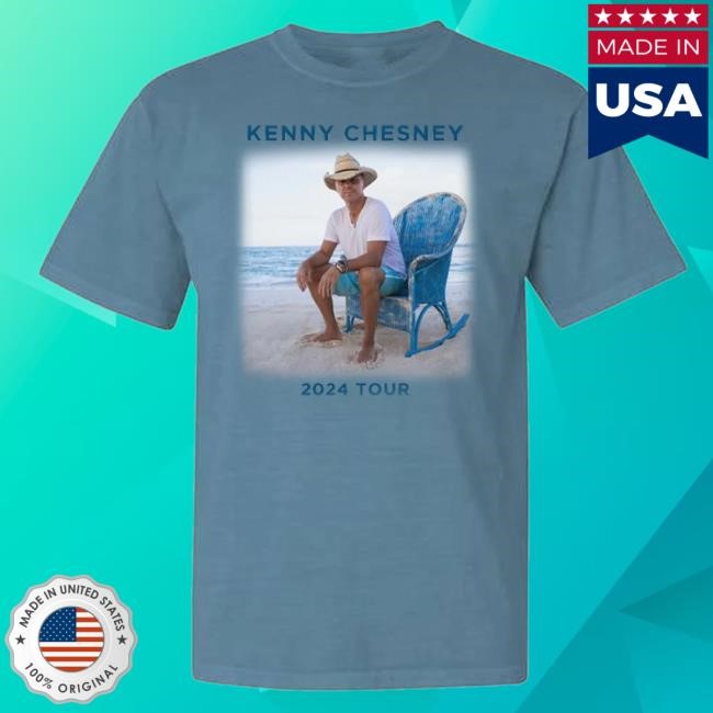 Official Kenny Chesney Merch Store Old Blue Chair Ice Blue Tee Shirt – Kenny Chesney