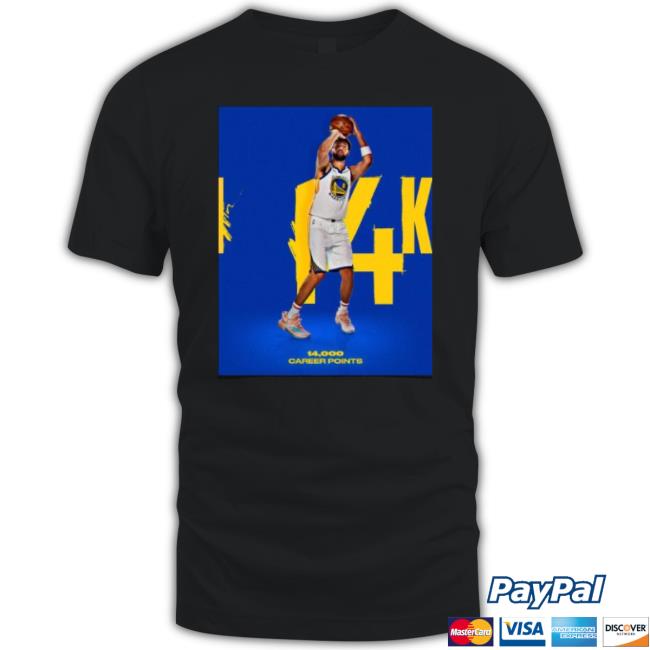 Golden State Warriors Congrats Klay Thompson 14,000 Career Points Shirt