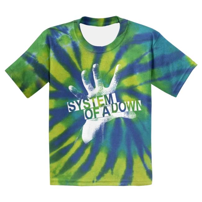Official System Of A Down Merch Store Shop Merch System Of A Down Self-Titled Tie-Dye T-Shirts