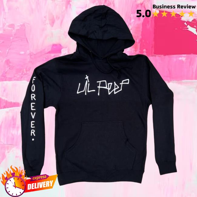 Official Lil Peep Merch Lil Peep Forever Logo Pullover Hoodie
