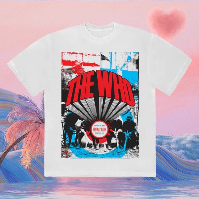 Official The Who Shop Boston, MA 2025 T Shirt The Who Rock Band