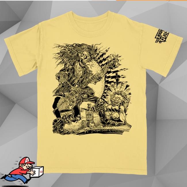 Official Hello Merch Night Flight S. Clay Wilson "Metal Head" White T Shirt HelloMerch