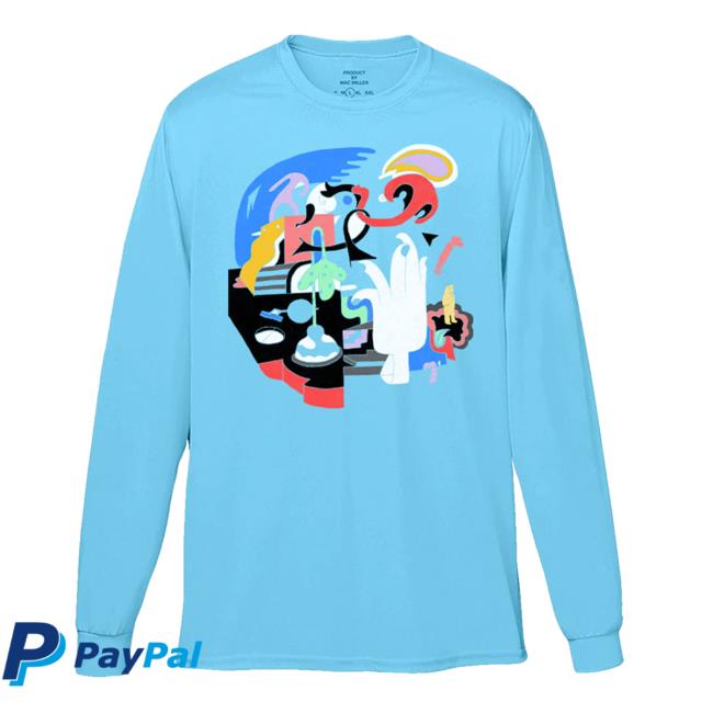 Official Mac Miller Faces Blue Long Sleeve T Shirt