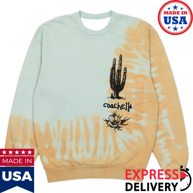 Official Coachella Merch Shop Coachella Tie Dye Sweatshirt