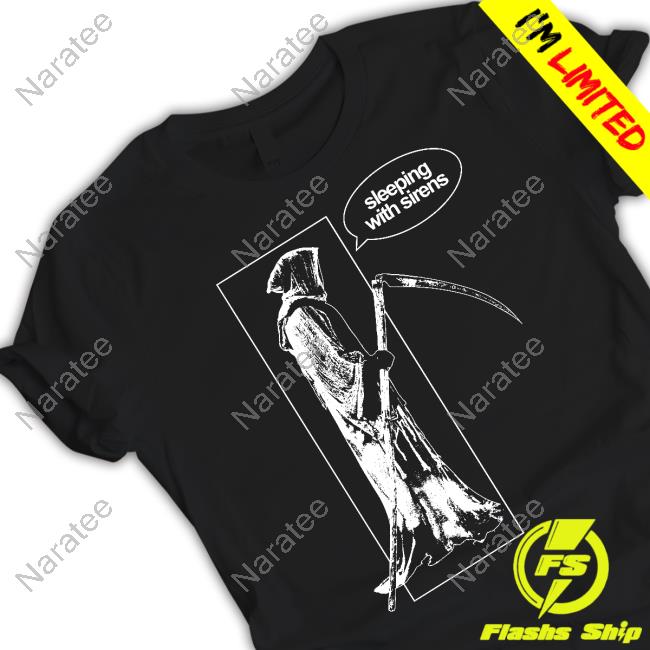 Official Sleeping With Sirens Grim Reaper Black Shirts
