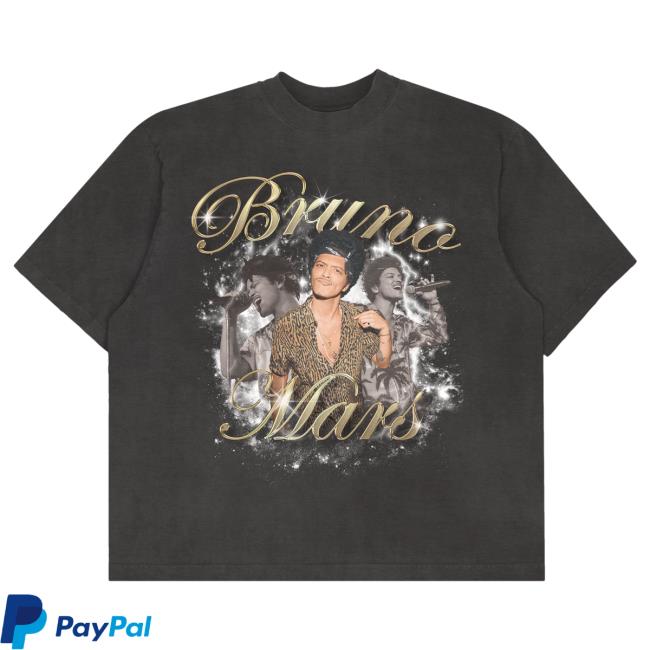 Official Bruno Mars Merch Store Bootleg Tee Bruno Mars Apparel Clothing BrunoMars