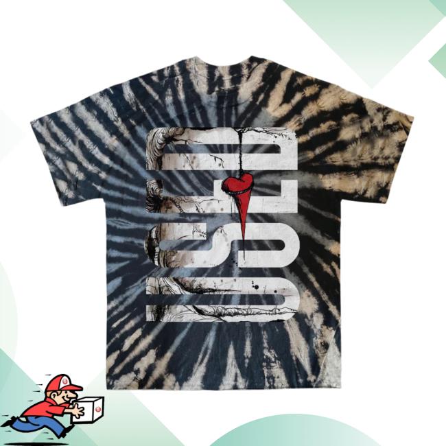 The Used Vertical Heart Dye Tee Shirt